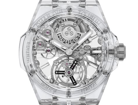 hublot watch transparent|hublot big bang tourbillon.